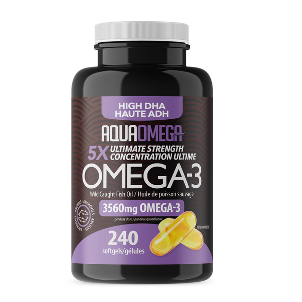 AquaOmega High DHA Omega-3 240 caps