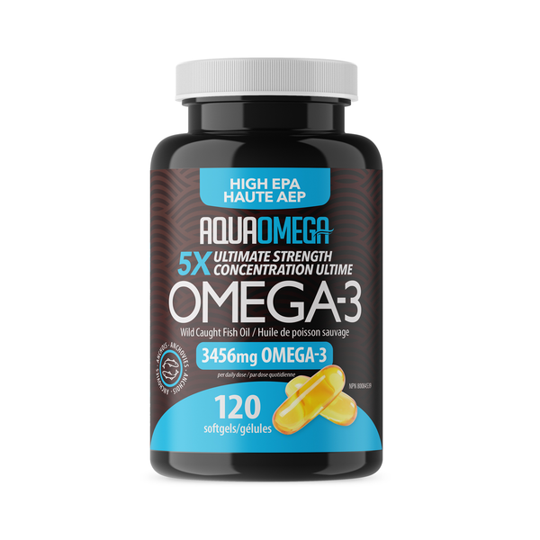 AquaOmega High EPA Omega-3 120-240 softgels