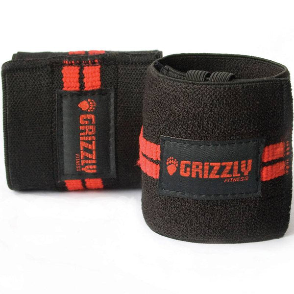 Grizzly Fitness Pro 3" Heavy Duty Red Line Weight Lifting Wrist Wraps (#8663-04)
